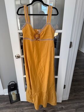 Sincerly Jules | Dresses | Sincerely Jules Gold And Blue Floral Dress |  Poshmark